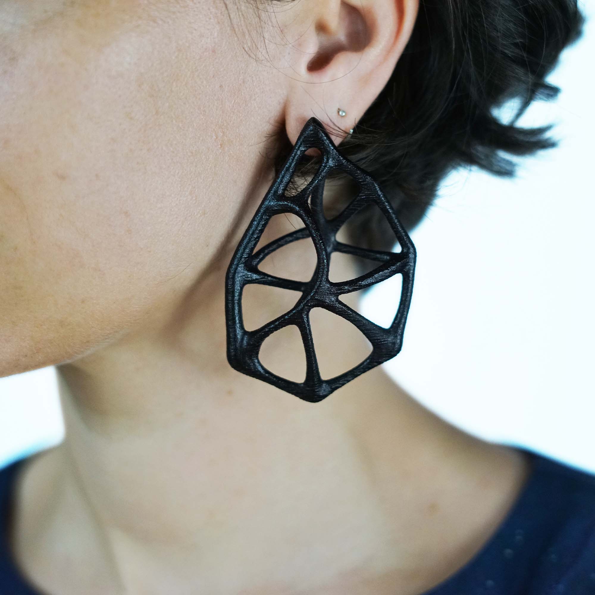 ASTERISK EARRINGS | 3d 2024 printed jewelry