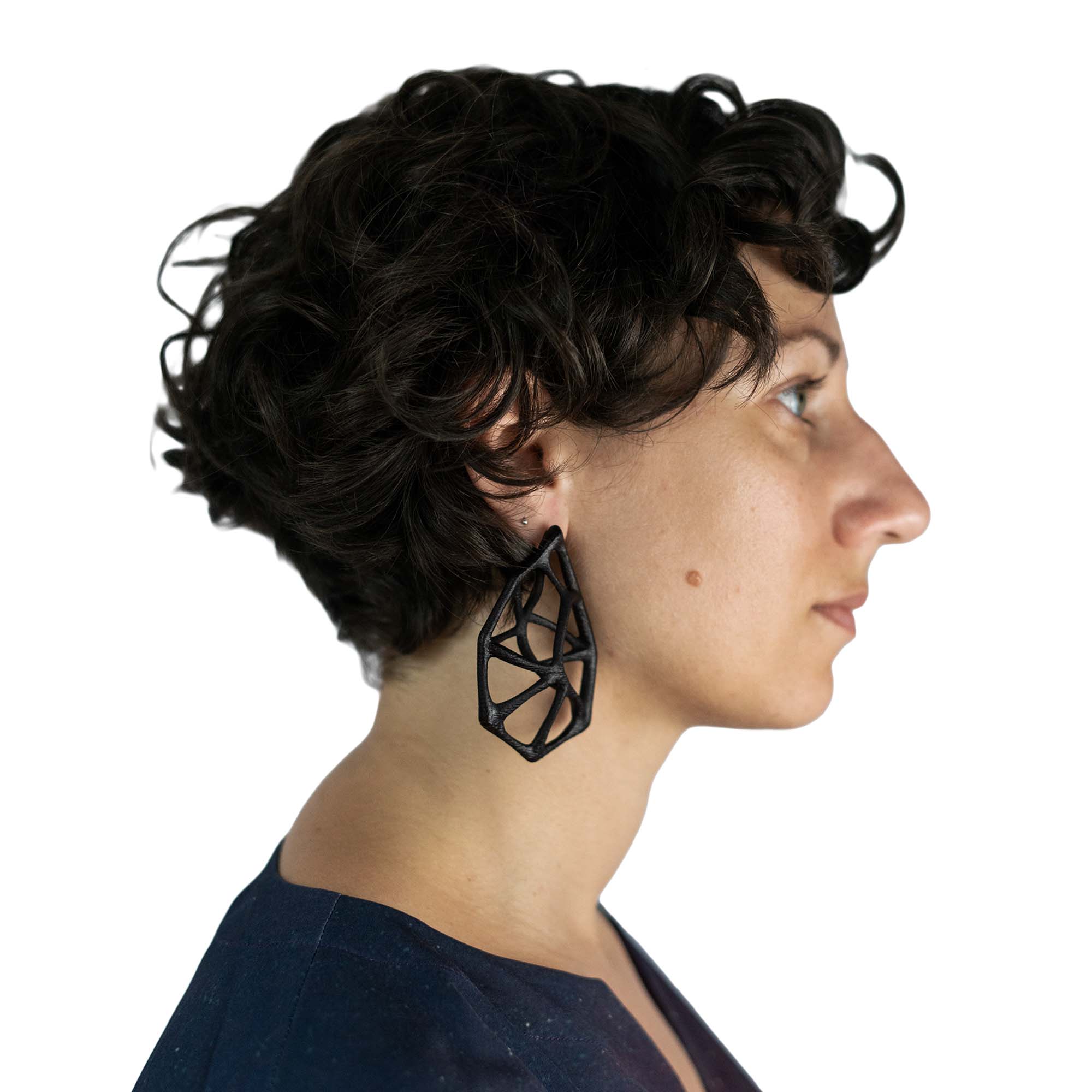 Polygonal Tears - 3D Printed Earrings