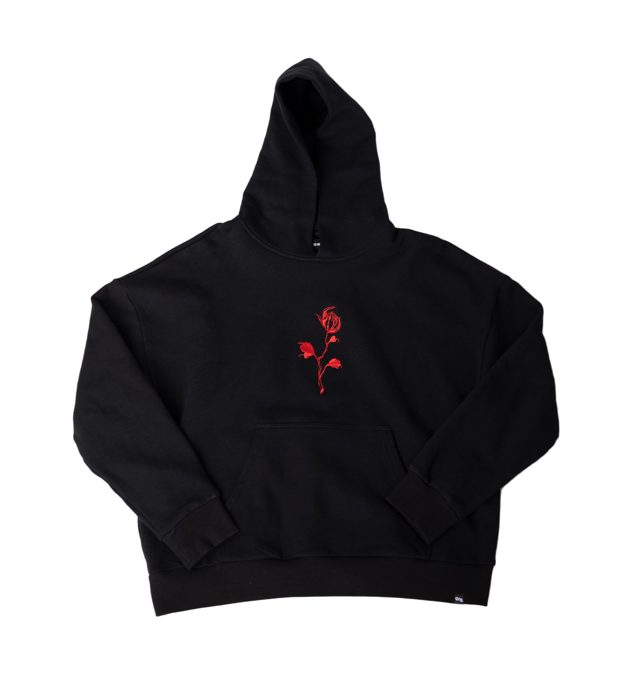 Red Rose Oversized Hoodie
